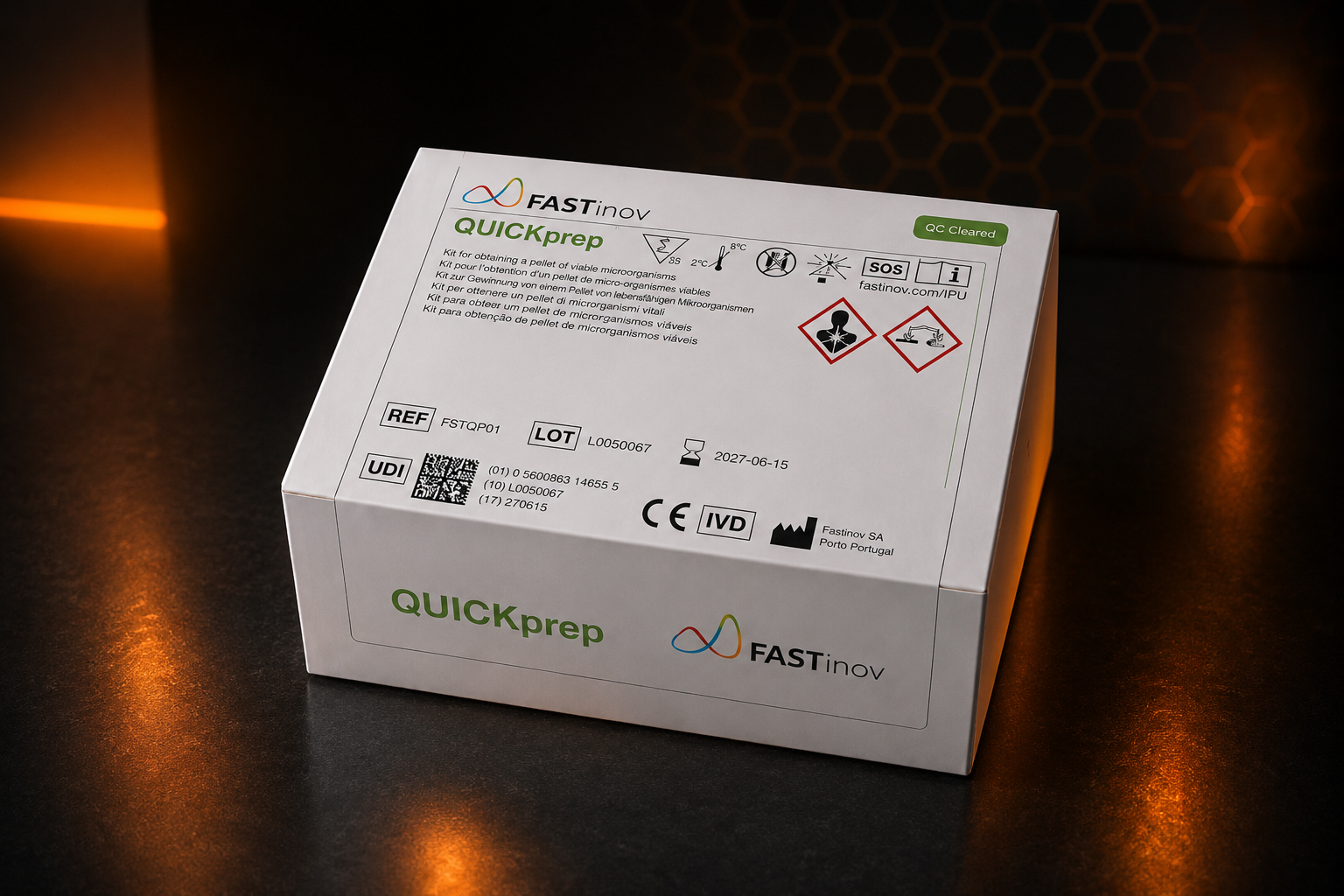 QUICKprep product kit packaging